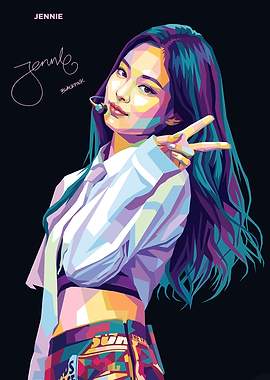Jennie Pop Art Portrait