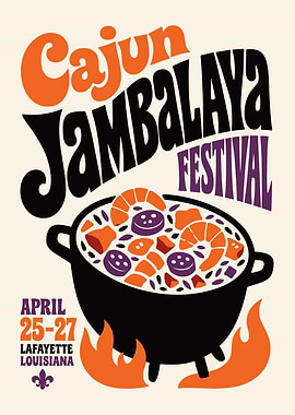Cajun Jambalaya Festival Poster