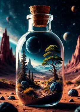Cosmic Terrarium Landscape