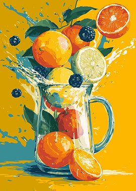 Refreshing Citrus and Berry Splash