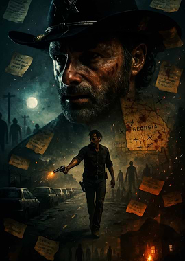 The Walking Dead Rick Grimes in a Zombie Apocalypse