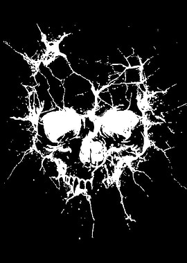 Abstract Skull Splatter
