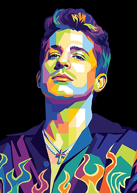 Pop Art Portrait of Charlie Puth