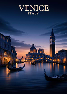 Venice Italy at Dusk