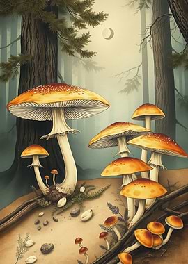 Enchanted Forest Mushrooms