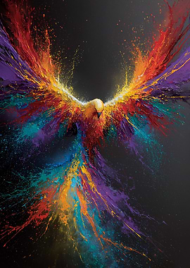 Explosive Phoenix Art