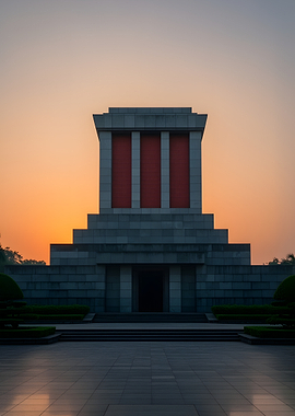 Ho Chi Minh Mausoleum at Sunrise