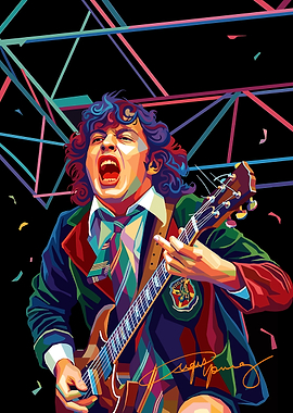 Angus Young Rocking Out