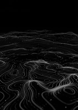 Abstract Topographic Landscape