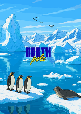 North Pole Arctic Scene