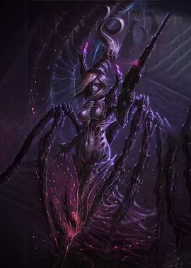 Spider Queen with Gun