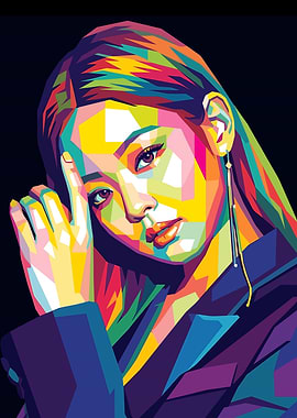Jennie Pop Art Portrait