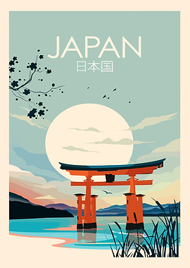 Japan Torii Gate Sunset