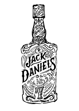 Jack Daniel's Whiskey Bottle