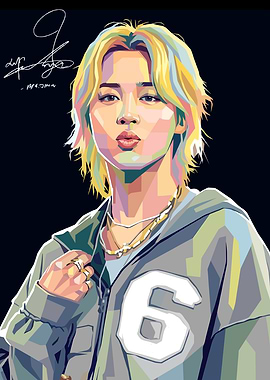 Jimin Pop Art Portrait