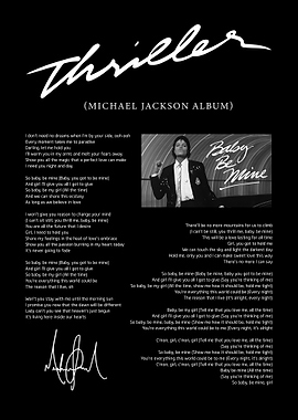 Michael Jackson Thriller Album Art