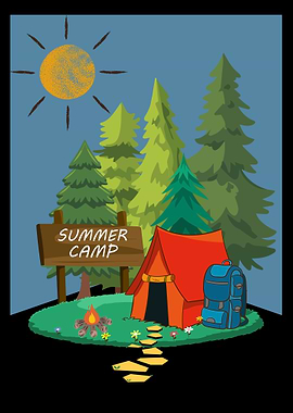 Summer Camp Scene