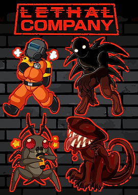 Lethal Company Characters and Logo