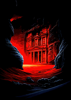 Ancient Treasury in Fiery Canyon