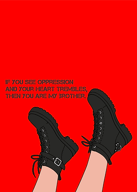 Inspirational Quote with Boots
