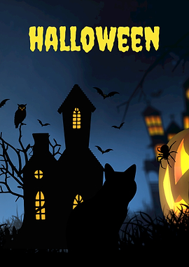 Halloween Night Scene