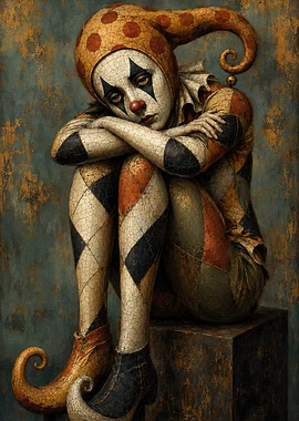 Sad Clown Portrait