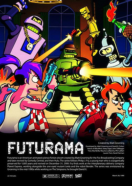 Futurama Characters in Action