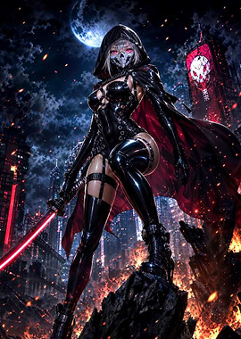 Assassin with Red Lightsword