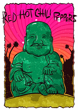 Red Hot Chili Peppers Buddha Art