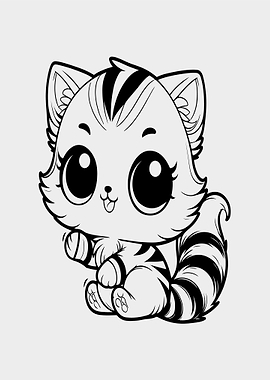 Cute Cartoon Cat