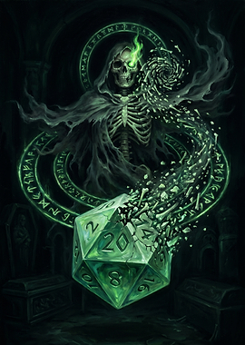 Grim Reaper and Exploding D20 Die