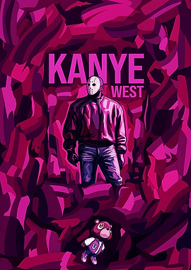 Kanye West with Bear and Mask
