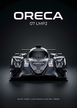 Oreca 07 LMP2 Race Car