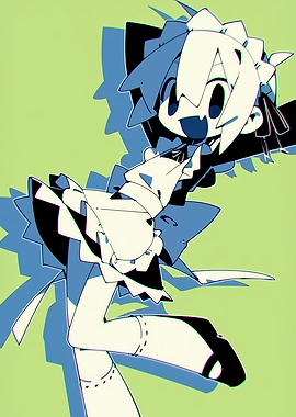 Anime Maid Character Illustration