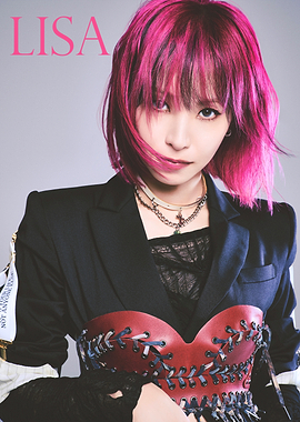 LISA Pink Hair Fashion Portrait