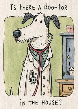 Dog Doctor Asking a Question