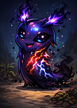 Cute Cosmic Slug Creature