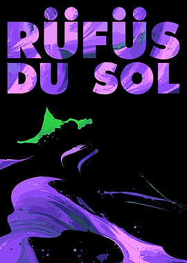 Rufus Du Sol abstract art