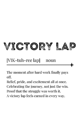 Victory Lap Definition