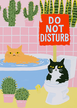 Cats in a Bathroom