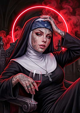 Tattooed Gothic Dark Throne
