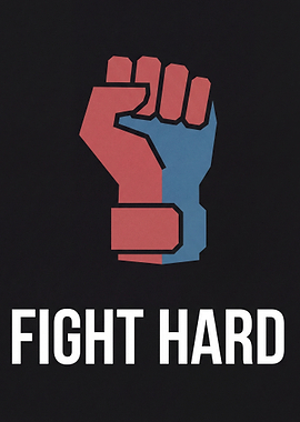 Fight Hard Fist Graphic