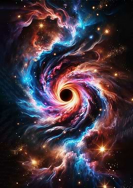Cosmic Black Hole Swirl