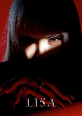 Lisa with Red Background