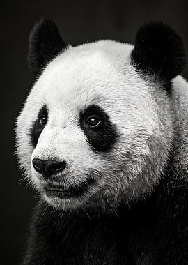 Close-up of a Giant Panda's Face