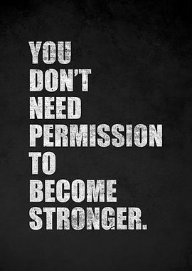 Motivational Stronger Text Art
