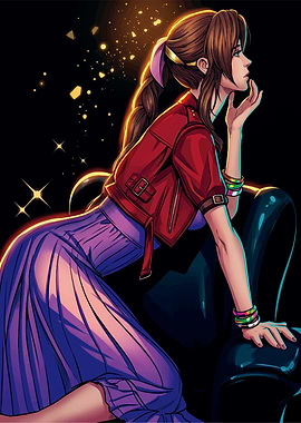 Aerith Gainsborough in Red Jacket