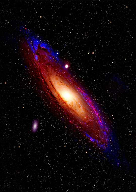 Andromeda Galaxy in Space