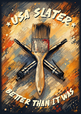 USA Slater Paint Brushes