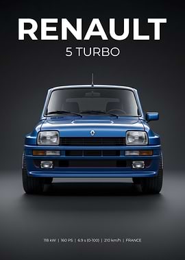 Renault 5 Turbo Poster
